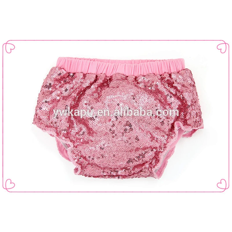 Infant Toddler Children Clothing Sequin Baby Bloomer , Adorable Baby Diaper, Wholesale Baby Sequin Shorts