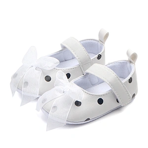 Manufacturers Infant  Baby  Cotton Shoes Pink  Polka Dot Bow Toddler Shoes For Girl