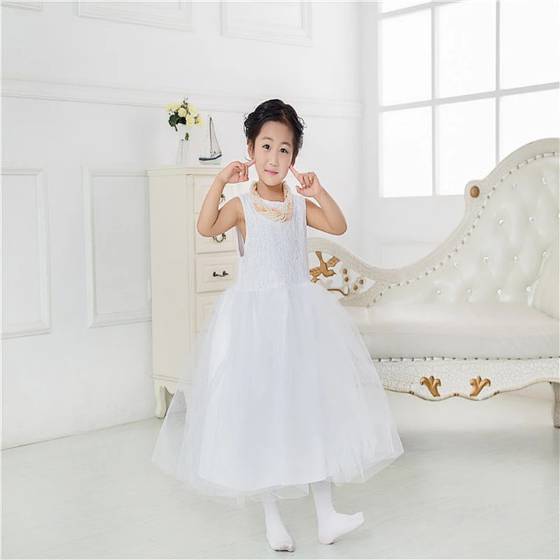 New Kids Flowers Dress Fashion Baby Girl Party Dresses
