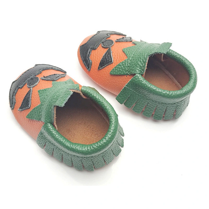2019 Factory Direct Boutique Fancy Baby Girls Shoes  Halloween Pumpkin Toddler Shoes