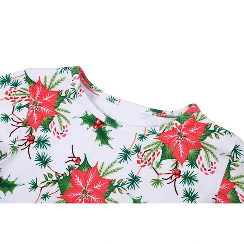 Factory Outlet Kids Christmas Costumes Girl A-Line Floral Dress