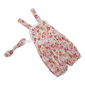Wholesale flower baby clothes, baby lace jumpsuit baby toddler clothing