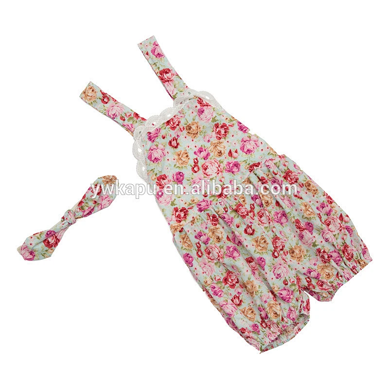 Wholesale flower baby clothes, baby lace jumpsuit baby toddler clothing
