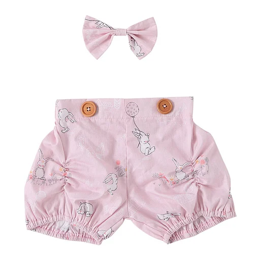 Unique kids clothes children boutique clothing 2 piece girl shorts with bow