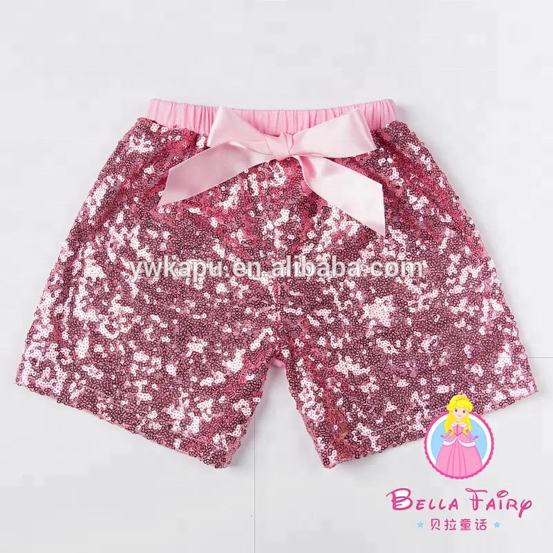 Wholesale children's boutique adult bulk baby sequin shorts baby clothes 2018