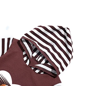 Cute Football Emotion Hooded Long Sleeve Baby Romper