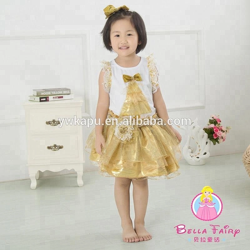 Kids clothing wholesale Christmas Tree Pattern Baby Top And Skirts Two Pieces Outfit