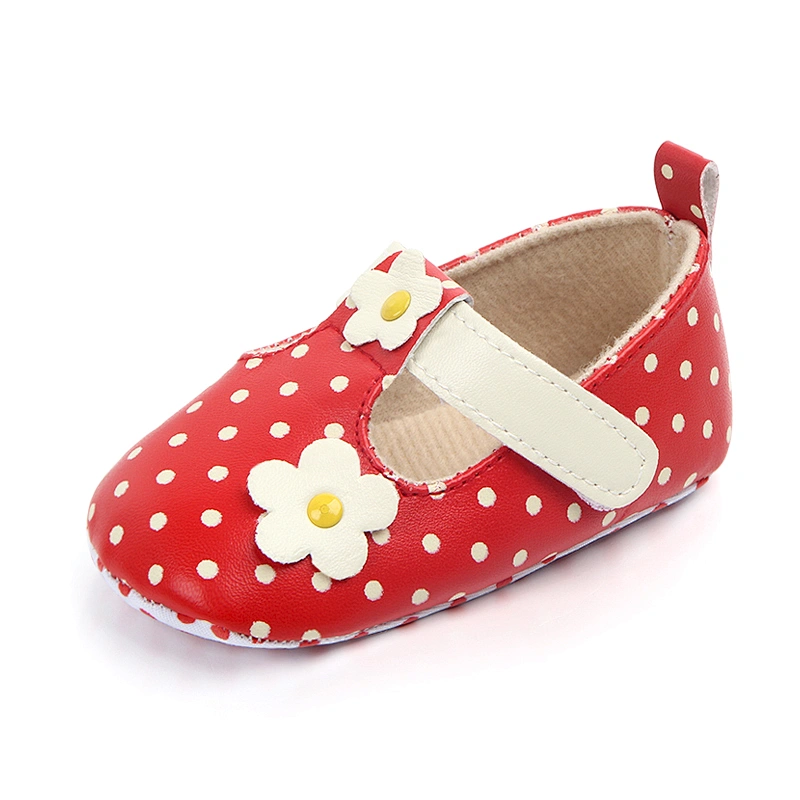 2019  New Arrival High Quality Fancy Baby Shoes Small Flower Dot Toddler Shoes For Girl