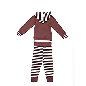 Wholesale Cheap Children Hooded Two-Piece Casual Outfits