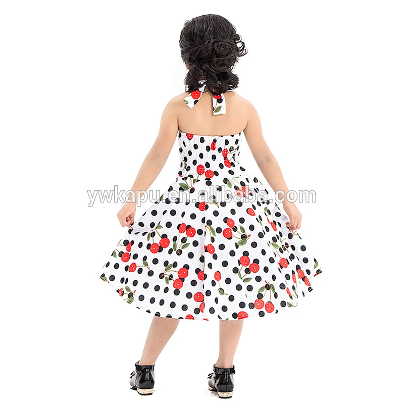 Children fancy vintage floral girl dresses little girls cotton summer dresses
