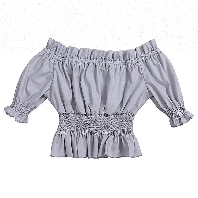 New Model Children's Tunic Top Wholesale Plain Color Toddler Girl Tops