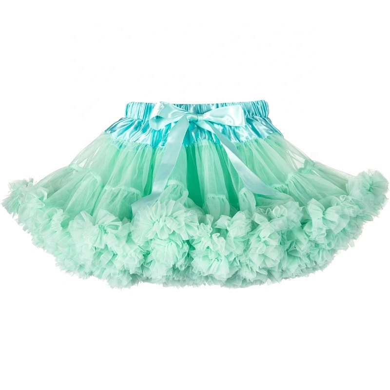 Infant and Toddler Girls Black Swan Fluffy Mini Pettiskirt with Tulle Ruffles