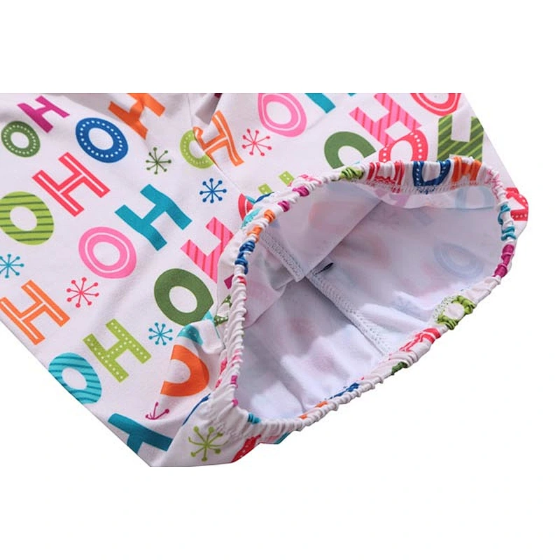 Colorful Kids Girls Leggings with Letters Print for 2018 Christmas