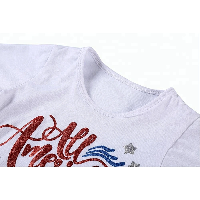 2018 Custom Printed USA 4th of July T Shirts Independence Day T-Shirt for kids