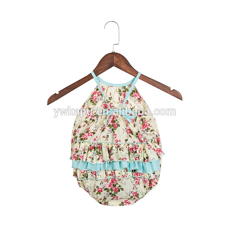 2018 hot sale summer baby fringe playsuit vintage bubble romper with tassel design