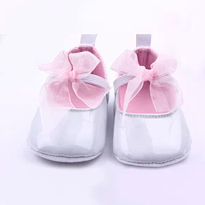 Wholesale Adorable Newborn Lace Bow Baby Girl Shoes Princess Toddler Shoes For Girl