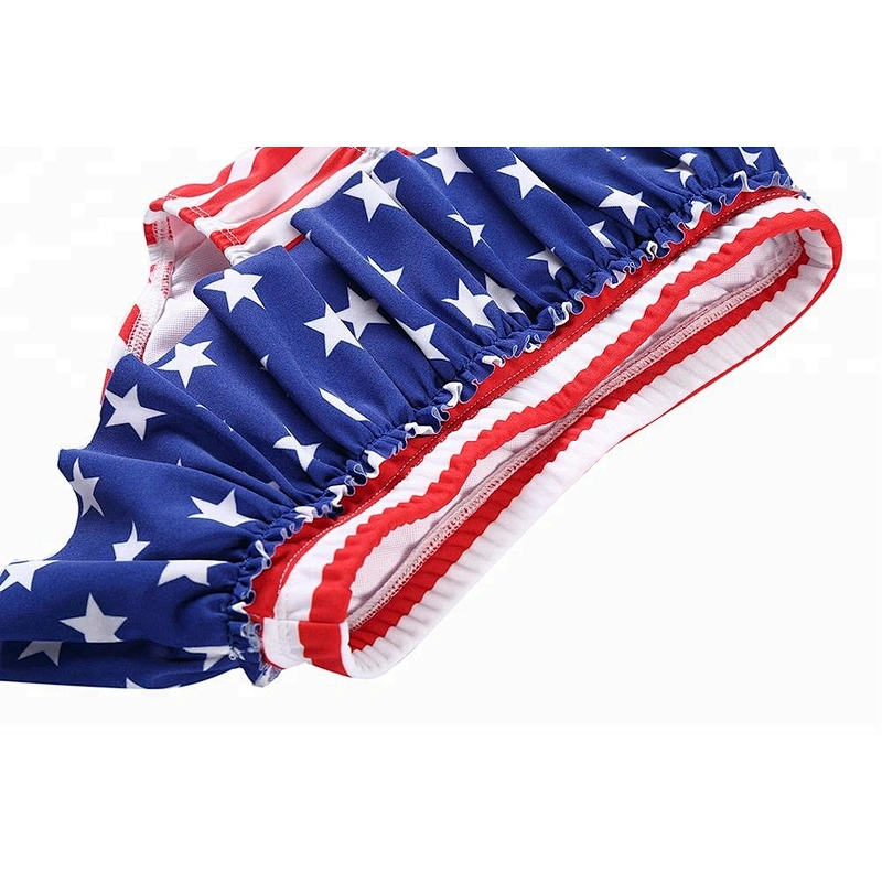 2018 Fashionable Cute Girls Swimwear Child Swimsuit Kids Bikini Swimsuit For 4th Of July