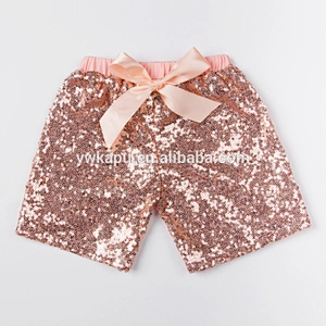 New arrival toddler casual kids wear boutique girl shiny Sequin Shorts