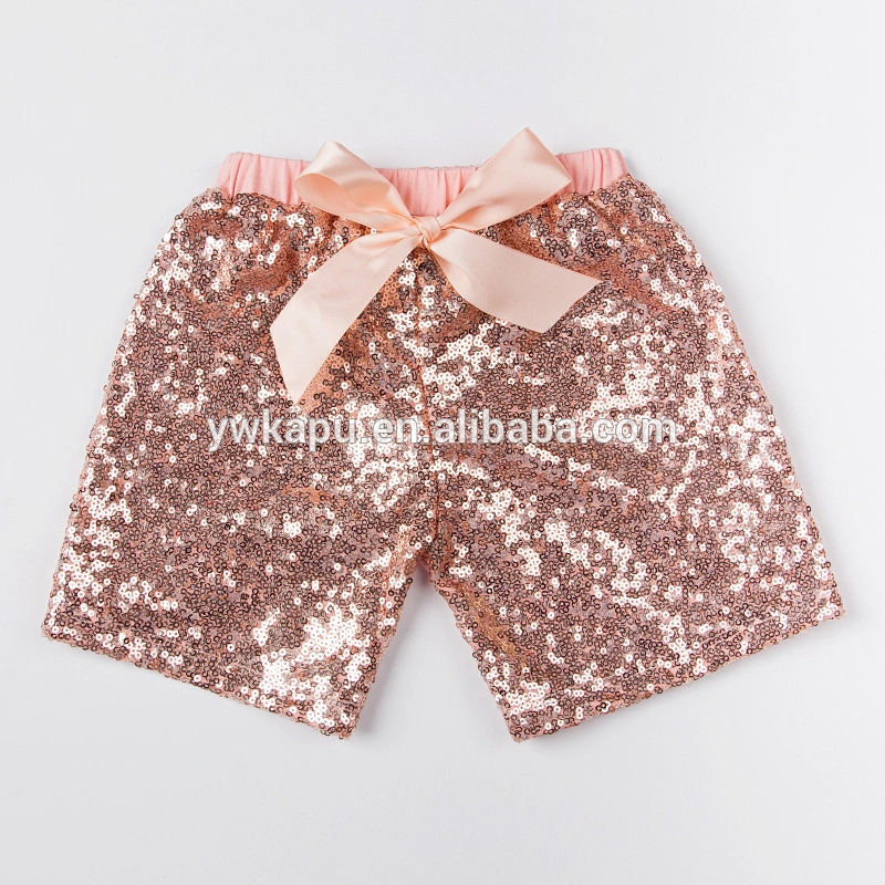 New arrival toddler casual kids wear boutique girl shiny Sequin Shorts