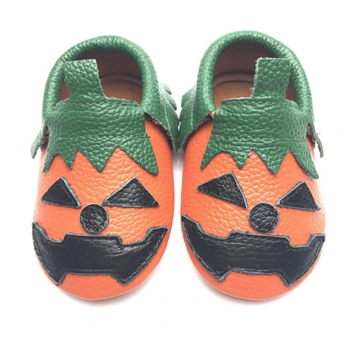 2019 Factory Direct Boutique Fancy Baby Girls Shoes  Halloween Pumpkin Toddler Shoes