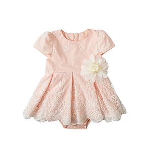 Pretty girl romper clothing wear one piece petti jumpsuit baby jumper dress romper
