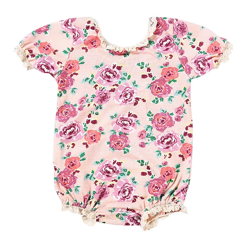 2019 Summer Baby Romper Suit Newborn Baby Girl Floral Print Romper Jumpsuit