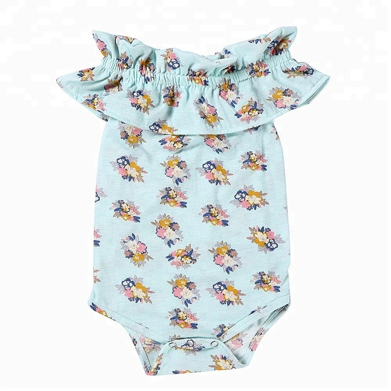 2018 Summer Baby Clothes Romper Newborn Baby Girl Floral Print Romper Jumpsuit