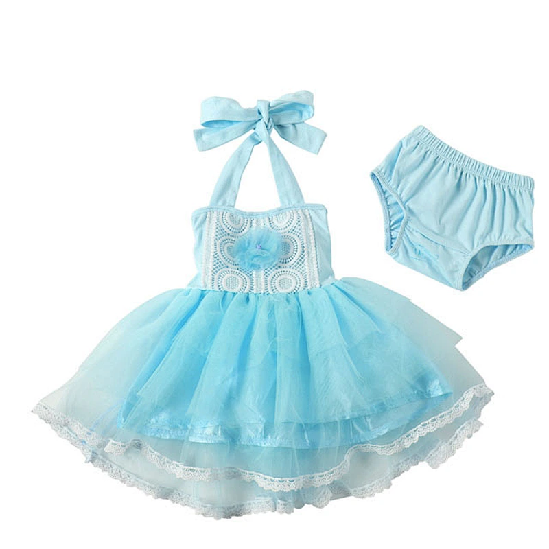 2018 Hot Fashion Girls Soft Pinky Lively Tutu Dress and Shorts Baby Romper 2 Piece Set