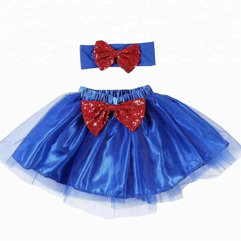 2018 handmade tutu for party custom baby tutu skirt with sequin headband