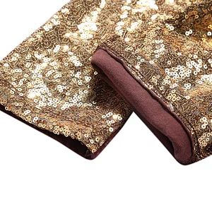 Fashionable Kids Girls Gold Sequin Long Pants