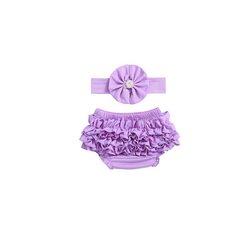 High quality toddler girls shorts boutique  shorts baby girl bloomers with headband