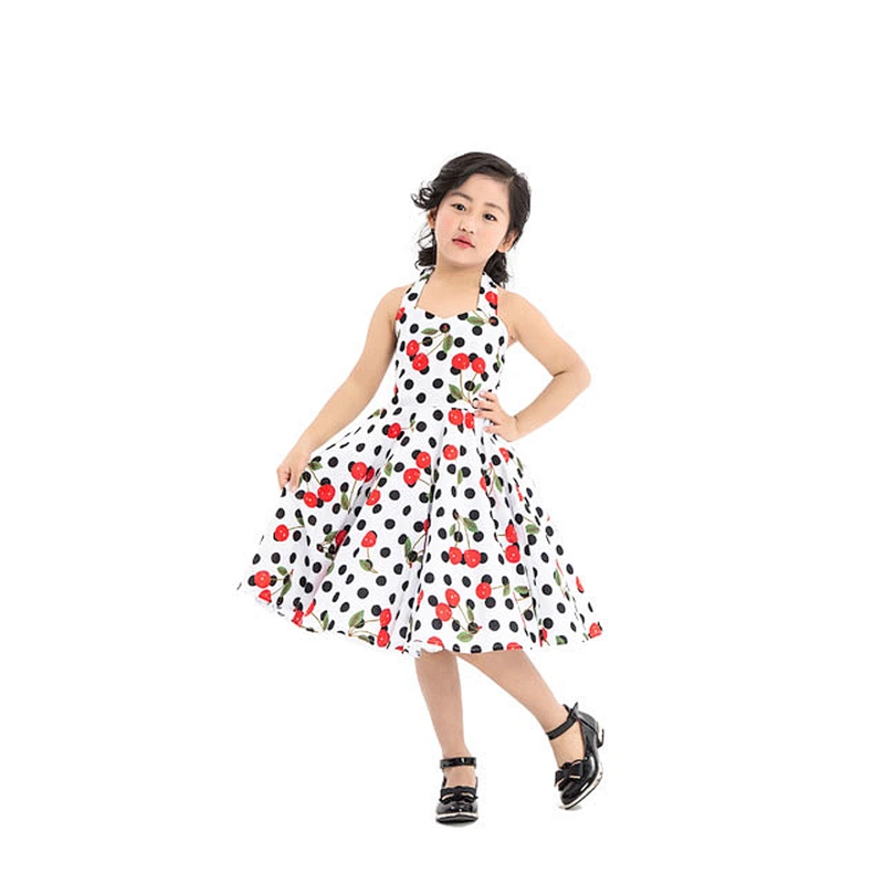 Kids Frock Designs Pictures Lovely Infant Girls Fruit Cherry Print Summer Dress Latest Children Dress