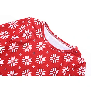 Fashionable Kids Girls Bell Sleeve Christmas Red Outfit