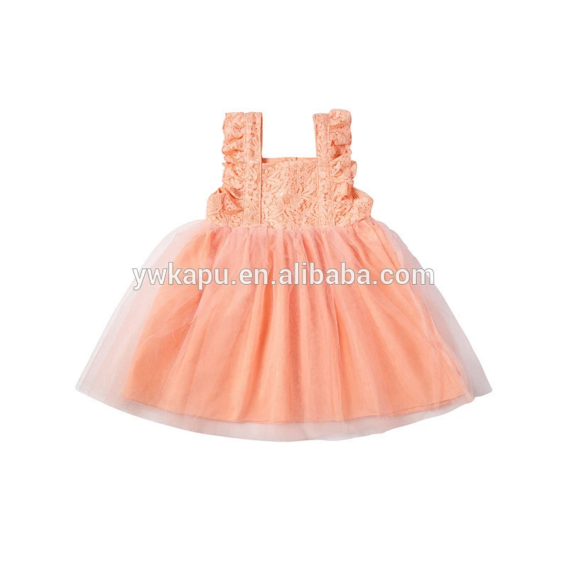 2018 latest design wholesale boutique fashion variety summer short-sleeved lace seaside bella girl dress