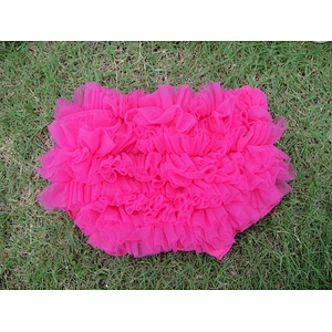 wholesale cotton chiffon Ruffle baby diaper cover baby  ruffle bloomer