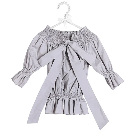 2019 Fashion Wholesale Baby Girl Summer Clothes Kid Bow Knot Smocking Children Top For Girl