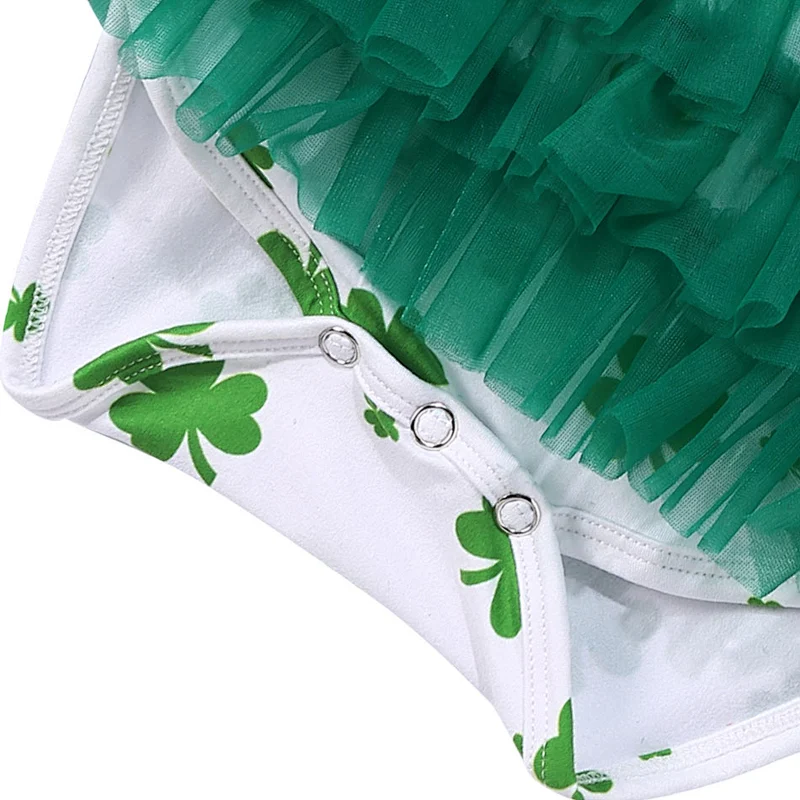 Wholesale Children's Boutique Clothing St. Patricks Day Baby Rompers
