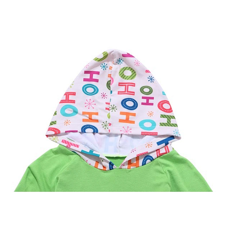 2018 Hot Sale Kids Boutique Christmas Hooded Outfit