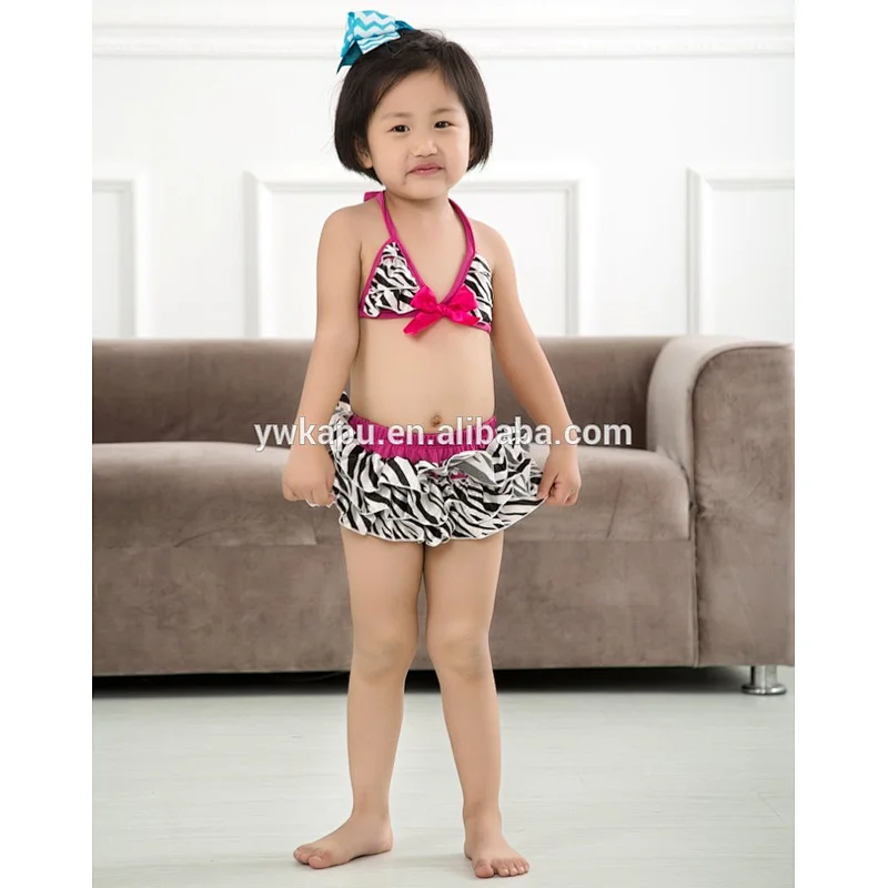 2018 summer fashionable & cute child girl bikini cartoon print baby girl bikini swimwear