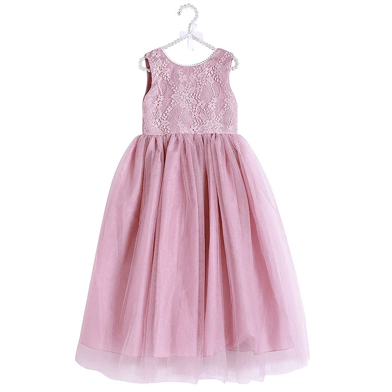 Hot sale girl clothes fashion design flower girl dress