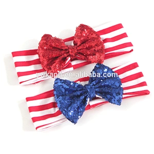 Wholesale hair accessories manufacturers china,sequin flower elastic head band,baby hair accessories