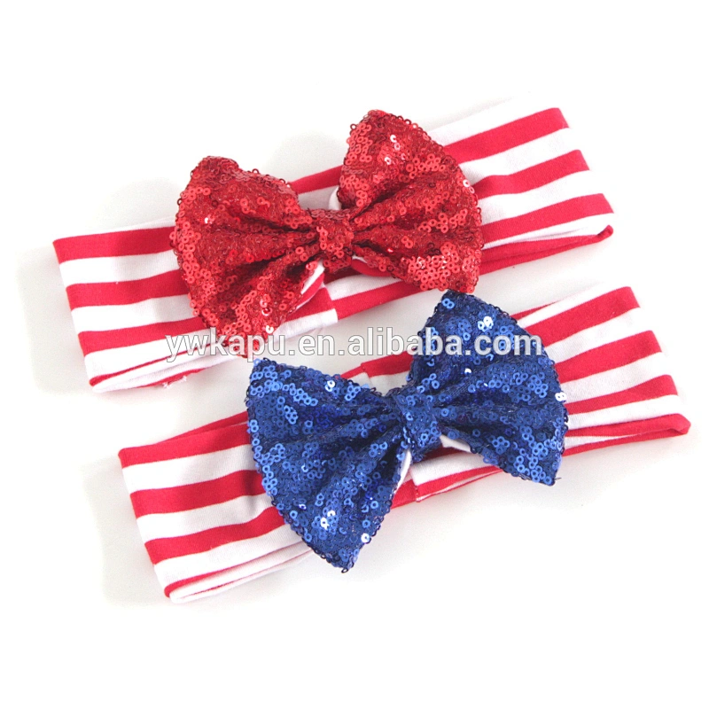 Wholesale hair accessories manufacturers china,sequin flower elastic head band,baby hair accessories