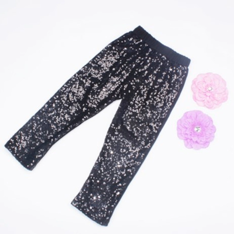 Wholesale Various Colors Kids Pants Sparkle Pants Baby Girls Sequin Leggings