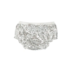 Modern european style charm baby girl bow knot lantern pattern sequin shorts