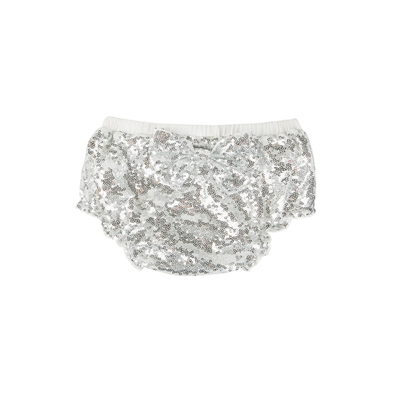 Modern european style charm baby girl bow knot lantern pattern sequin shorts