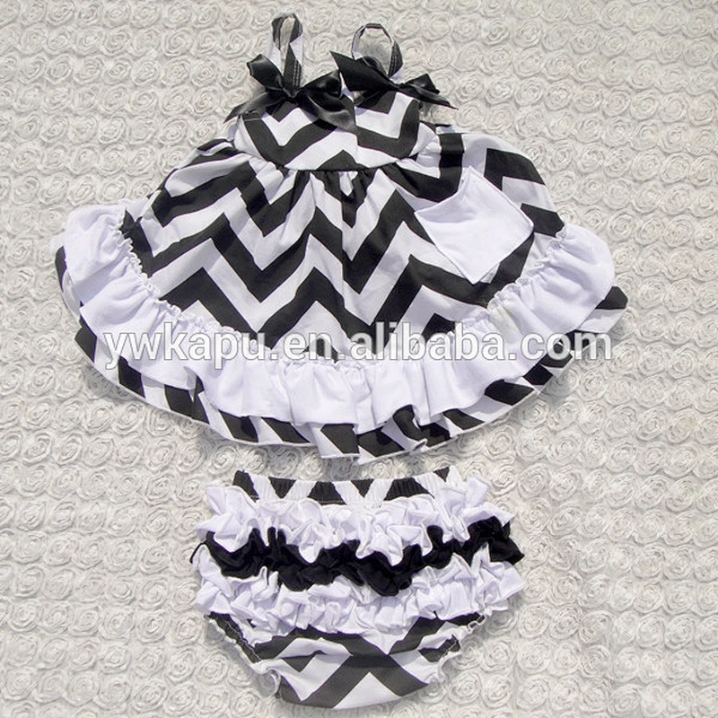 2016 hot sale summer baby girl cotton swing top&bloomer set