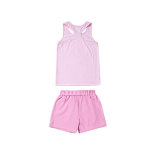 Baby girl pink set sleeveless tank top sequin shorts wholesale children's clothing