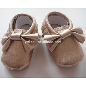 Wholesale baby shoes Yiwu leather fancy Baby Girl Lovey minions for kids shoes made in China 2016