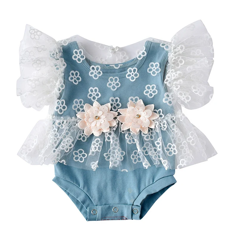 2019 Wholesale factory custom infant newborn  baby girl clothes
