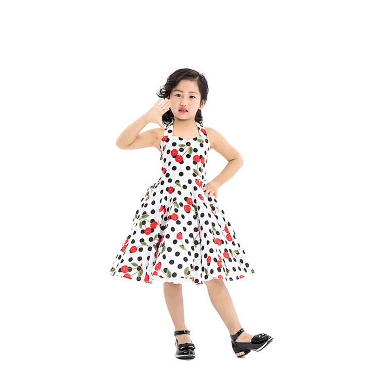 Kids Frock Designs Pictures Lovely Infant Girls Fruit Cherry Print Summer Dress Latest Children Dress